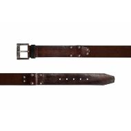 Picture of REPLAY MEN'S VINTAGE & SUEDE LEATHER BELT DARK BROWN 2
