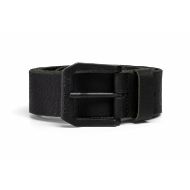 Picture of REPLAY MEN'S BUFFALO LEATHER BELT WITH BIG LOGO BLACK 1