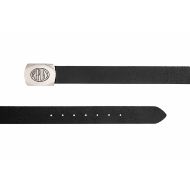 Picture of REPLAY UNISEX BUFFALO LEATHER BELT WITH METAL BUCKLE BLACK 2