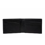 Picture of REPLAY MEN'S HAMMERED COW LEATHER WALLET WITH LETTERING BLACK 2