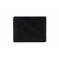 Picture of REPLAY MEN'S EMBIOSSED SHEEP&TEXTURISED LEATHER WALLETS BLACK 3