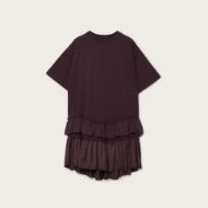 Picture of ALLSAINTS WOMEN'S FEYRE RELAXED FIT MINI DRESS BURGUNDY RED 6