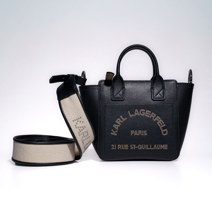 Picture of KARL LAGERFELD WOMEN'S DAILY MINI TOTE BLACK/NICKEL