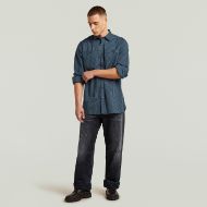 Снимка на G-STAR МЪЖКА РИЗА DOUBLE PINSTRIPE REGULAR SHIRT VINTAGE NAVY DOUBLE PINSTRIPE 4