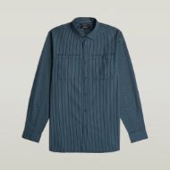 Снимка на G-STAR МЪЖКА РИЗА DOUBLE PINSTRIPE REGULAR SHIRT VINTAGE NAVY DOUBLE PINSTRIPE 6