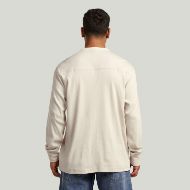 Снимка на G-STAR МЪЖКА БЛУЗА SHRUNKEN SLIM RIB HENLEY T-SHIRT WHITEBAIT 2