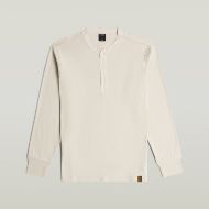 Снимка на G-STAR МЪЖКА БЛУЗА SHRUNKEN SLIM RIB HENLEY T-SHIRT WHITEBAIT 6