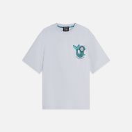 Picture of SCOTCH&SODA MEN'S FRONT AND BACK ARTWORK LOOSE FIT T-SHIRT - GREY DAWN 1