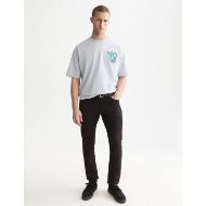 Picture of SCOTCH&SODA MEN'S FRONT AND BACK ARTWORK LOOSE FIT T-SHIRT - GREY DAWN 7