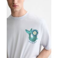 Picture of SCOTCH&SODA MEN'S FRONT AND BACK ARTWORK LOOSE FIT T-SHIRT - GREY DAWN 6