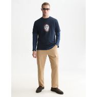 Picture of SCOTCH&SODA MEN'S FRONT ARTWORK RELAXED FIT T-SHIRT - SKY CAPTAIN 7