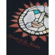 Picture of SCOTCH&SODA MEN'S FRONT ARTWORK RELAXED FIT T-SHIRT - SKY CAPTAIN 3