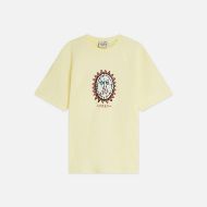 Picture of SCOTCH&SODA MEN'S FRONT ARTWORK RELAXED FIT T-SHIRT - PASTEL YELLOW 1