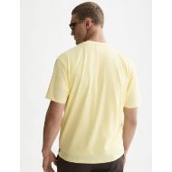 Picture of SCOTCH&SODA MEN'S FRONT ARTWORK RELAXED FIT T-SHIRT - PASTEL YELLOW 5