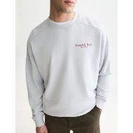 Picture of SCOTCH&SODA MEN'S FRONT AND BACK ARTWORK RELAXED FIT SWEATSHIRT - GREY DAWN 6