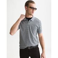 Picture of SCOTCH&SODA MEN'S MICRO-PRINTED REGULAR FIT POLO - GLITCH GEO TRADEWINDS 4