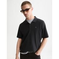 Picture of SCOTCH&SODA MEN'S PIQUE RELAXED FIT GARMENT DYED POLO - METEORITE 4