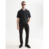 Picture of SCOTCH&SODA MEN'S PIQUE RELAXED FIT GARMENT DYED POLO - METEORITE 7