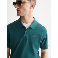 Picture of SCOTCH&SODA MEN'S PIQUE RELAXED FIT GARMENT DYED POLO - DEEP TEAL 6