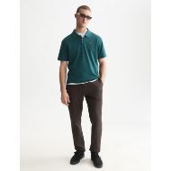 Picture of SCOTCH&SODA MEN'S PIQUE RELAXED FIT GARMENT DYED POLO - DEEP TEAL 7