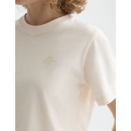 Picture of SCOTCH&SODA WOMEN'S CORE CHEST ARTWORK REGULAR T-SHIRT - OFF WHITE 6