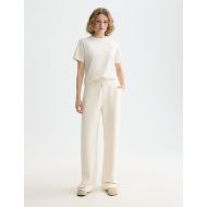 Picture of SCOTCH&SODA WOMEN'S CORE CHEST ARTWORK REGULAR T-SHIRT - OFF WHITE 7