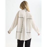 Снимка на SCOTCH&SODA ДАМСКА РИЗА EMBROIDERED OVERSIZED FIT - EGGNOG 5