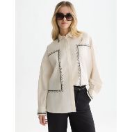 Снимка на SCOTCH&SODA ДАМСКА РИЗА EMBROIDERED OVERSIZED FIT - EGGNOG 4