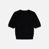 Picture of SCOTCH&SODA WOMEN'S COMPACT SHORT-SLEEVED PULLOVER - METEORITE 2