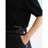Picture of SCOTCH&SODA WOMEN'S COMPACT SHORT-SLEEVED PULLOVER - METEORITE 6
