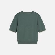 Picture of SCOTCH&SODA WOMEN'S COMPACT SHORT-SLEEVED PULLOVER - BALSAM GREEN 2