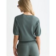 Picture of SCOTCH&SODA WOMEN'S COMPACT SHORT-SLEEVED PULLOVER - BALSAM GREEN 5