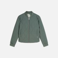 Picture of SCOTCH&SODA WOMEN'S REVERSIBLE QUILTED BOMBER - BALSAM GREEN 1