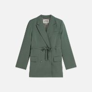 Picture of SCOTCH&SODA WOMEN'S LYOCELL BLEND DOUBLE BREASTED BLAZER - BALSAM GREEN 1