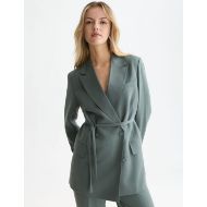 Picture of SCOTCH&SODA WOMEN'S LYOCELL BLEND DOUBLE BREASTED BLAZER - BALSAM GREEN 4
