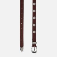 Picture of SCOTCH&SODA WOMEN'S STUDDED SUEDE BELT - BITTER CHOCOLATE 2