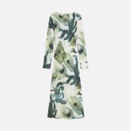 Picture of SCOTCH&SODA WOMEN'S PRINTED ANKLE LENGTH DRESS - WATERCOLOURFLOWER BALSAM GREEN 2