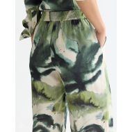 Снимка на SCOTCH&SODA ДАМСКИ ПАНТАЛОН GIA - MID RISE WIDE LEG PRINTED PULL-ON - WATERCOLOUR FLOWER BALSAM GREE 6