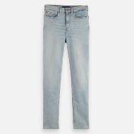 Picture of SCOTCH&SODA WOMEN'S CORE HIGH FIVE SUPER STRETCH SLIM JEANS - TAKEDOWN BLUE 1
