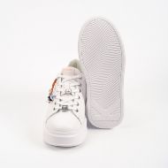Picture of KARL LAGERFELD WOMEN'S ANAKAPRI TASSEL CHARMS SNEAKERS WHITE W/SILVER 2