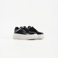 Picture of KARL LAGERFELD WOMEN'S KREEPER ANKLET PEARL LOW LACE SNEAKERS BLACK 4