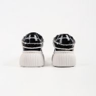 Picture of KARL LAGERFELD WOMEN'S KREEPER ANKLET PEARL LOW LACE SNEAKERS BLACK 5