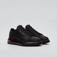 Снимка на KARL LAGERFELD МЪЖКИ СПОРТНИ ОБУВКИ KAPRI KUSHION LO LACE LEATHER SNEAKERS BLACK 4