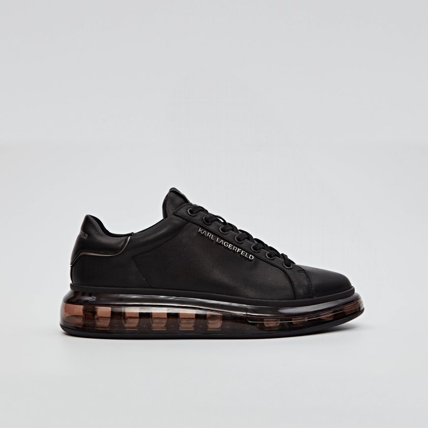 Снимка на KARL LAGERFELD МЪЖКИ СПОРТНИ ОБУВКИ KAPRI KUSHION LO LACE LEATHER SNEAKERS BLACK