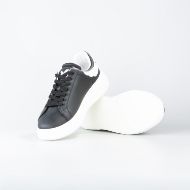 Снимка на JOHN RICHMOND МЪЖКИ СПОРТНИ ОБУВКИ JR ONE METAL PLATE LEATHER SNEAKERS BLACK/WHITE 4