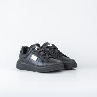 Снимка на JOHN RICHMOND МЪЖКИ СПОРТНИ ОБУВКИ JR ONE METAL PLATE MIXED LEATHER SNEAKERS BLACK 2