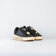 Снимка на JOHN RICHMOND ДАМСКИ СПОРТНИ ОБУВКИ JR ONE MIXED LEATHER AND STRASS SNEAKERS WITH CHARMS BLACK 2