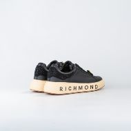 Снимка на JOHN RICHMOND ДАМСКИ СПОРТНИ ОБУВКИ JR ONE MIXED LEATHER AND STRASS SNEAKERS WITH CHARMS BLACK 3