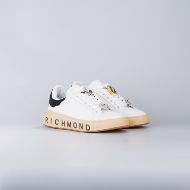 Снимка на JOHN RICHMOND ДАМСКИ СПОРТНИ ОБУВКИ JR ONE MIXED LEATHER AND STRASS SNEAKERS WITH CHARMS WHITE 2
