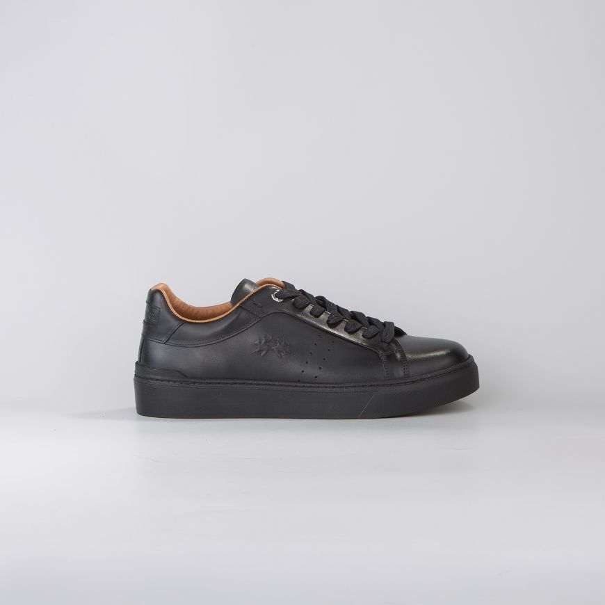 Снимка на LA MARTINA МЪЖКИ СПОРТНИ ОБУВКИ ORIGIN SNEAKERS IN CALF LEATHER DUSTIN BLACK